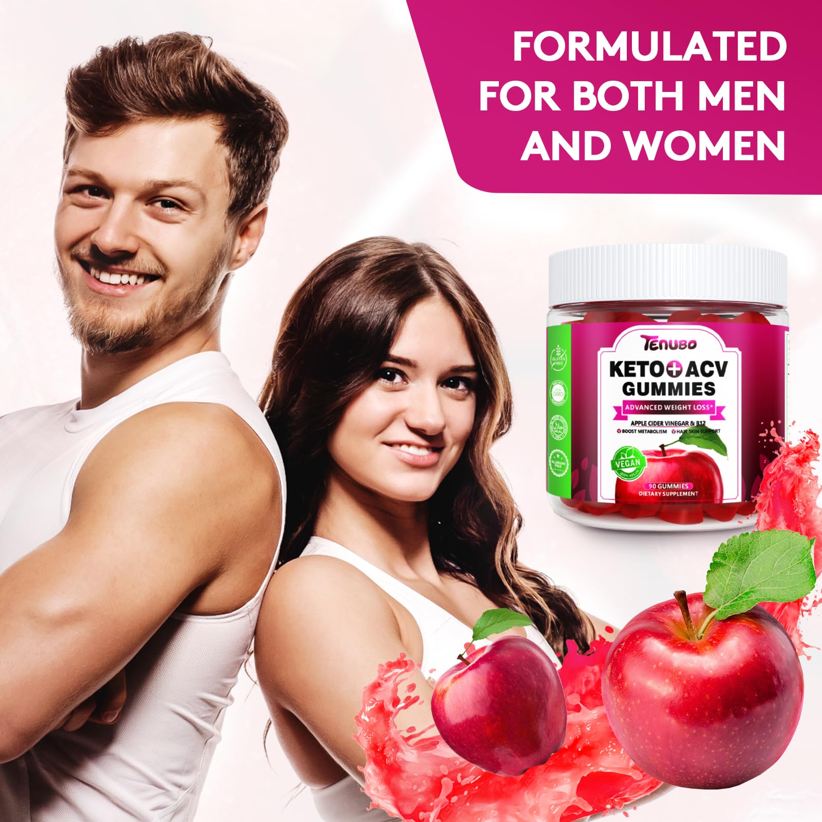 Tenubo Keto ACV Gummies Advanced Weight Loss - 90 Count Speedy Keto Acv Tenubo