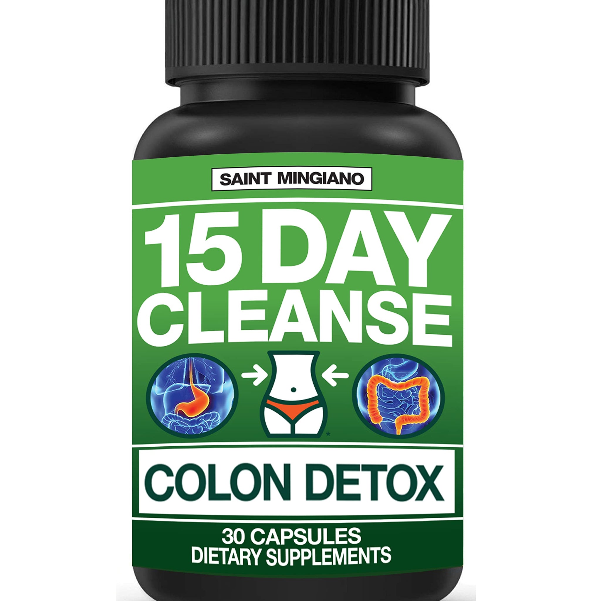 Saint Mingiano 15 Day Cleanse | Colon Detox with Natural Laxative for Constipation & Bloating