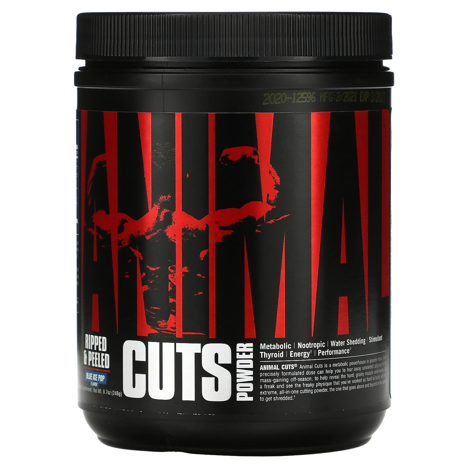 Universal Nutrition Animal Cuts Powder - Metabolic Enhancer, Nootropics, Carnitine