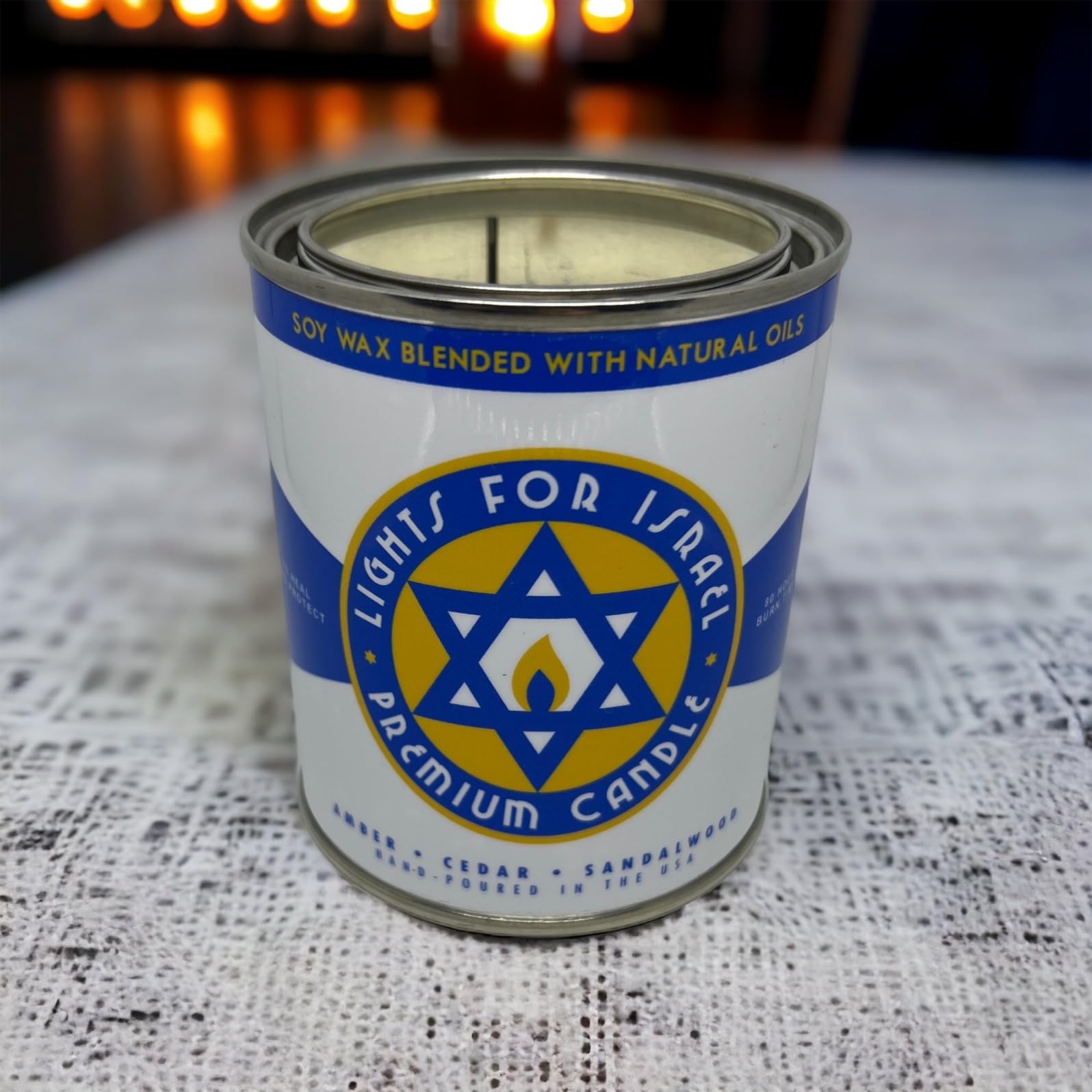 Long-Burning, One-Pint Premium Candles for Men | Vintage Inspired Oil Can Design | Soy Wax FURY BROS.