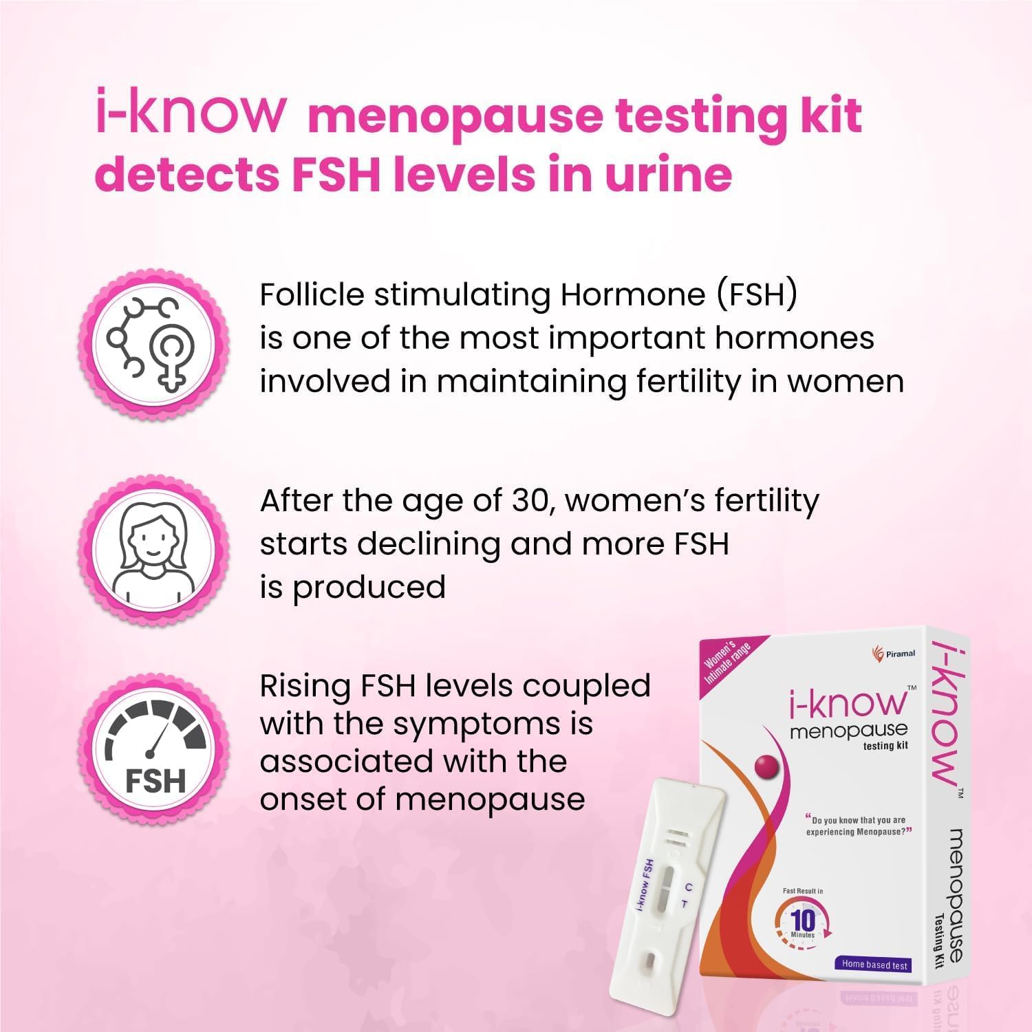 BKL Menopause Testing kit | for Women Facing Menopause Symptoms Like hot Flashes, Night Sweats Generic