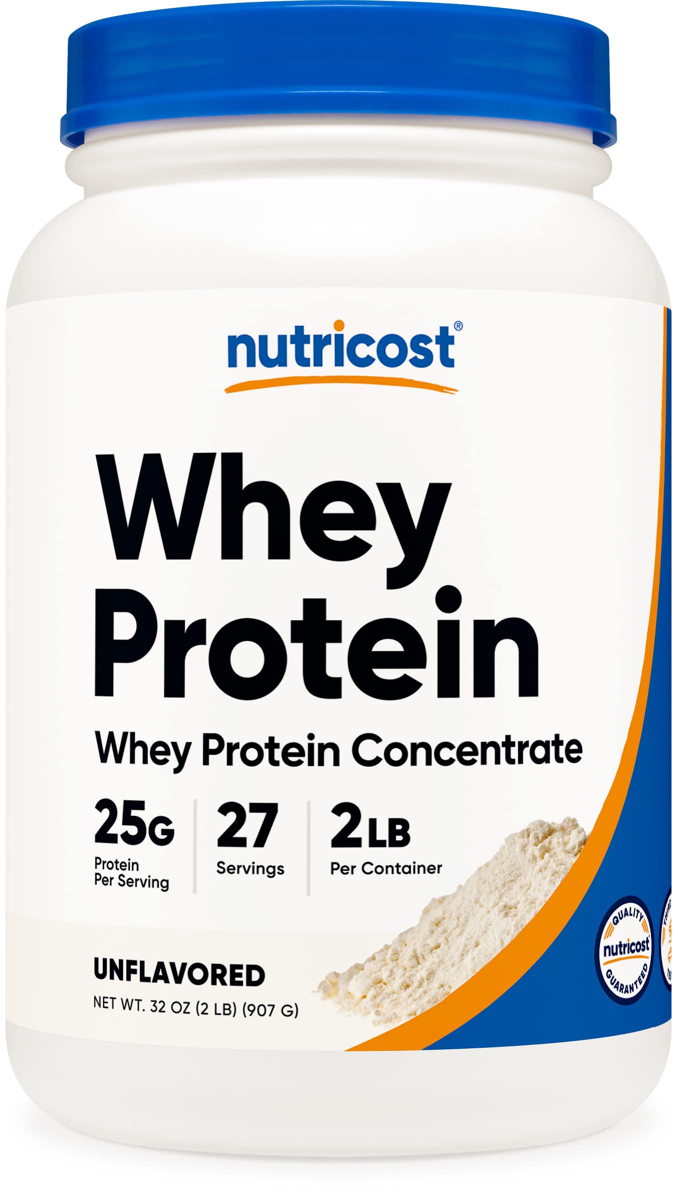Nutricost Whey Protein Concentrate (Unflavored) 2LBS - Gluten Free & Non-GMO Nutricost