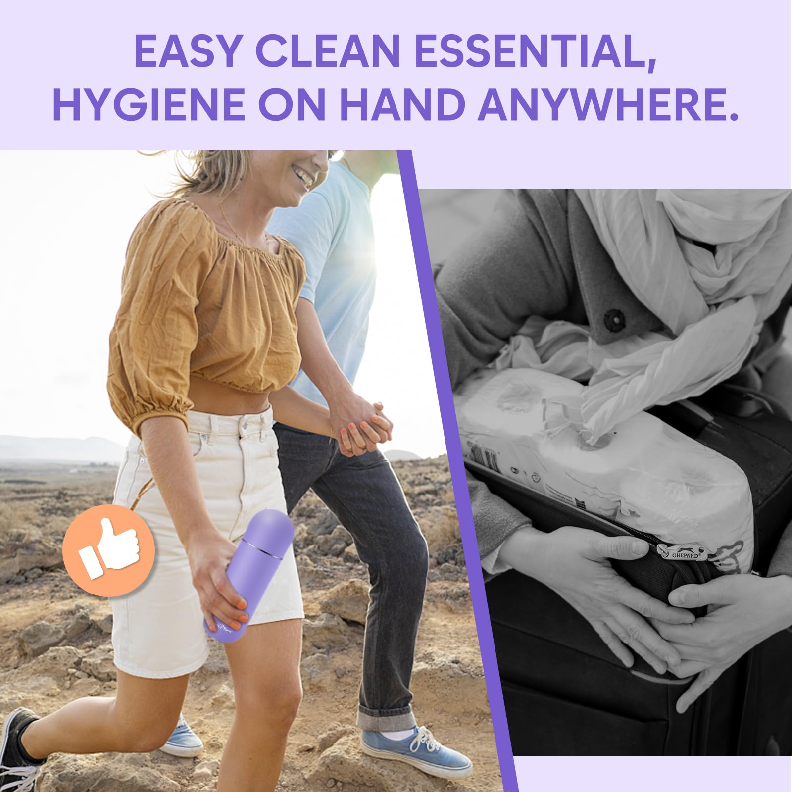 Portable Peri Bottle for Postpartum & Perineal Care: Easy@Home Handheld Bidet Perfect for Personal Easy@Home