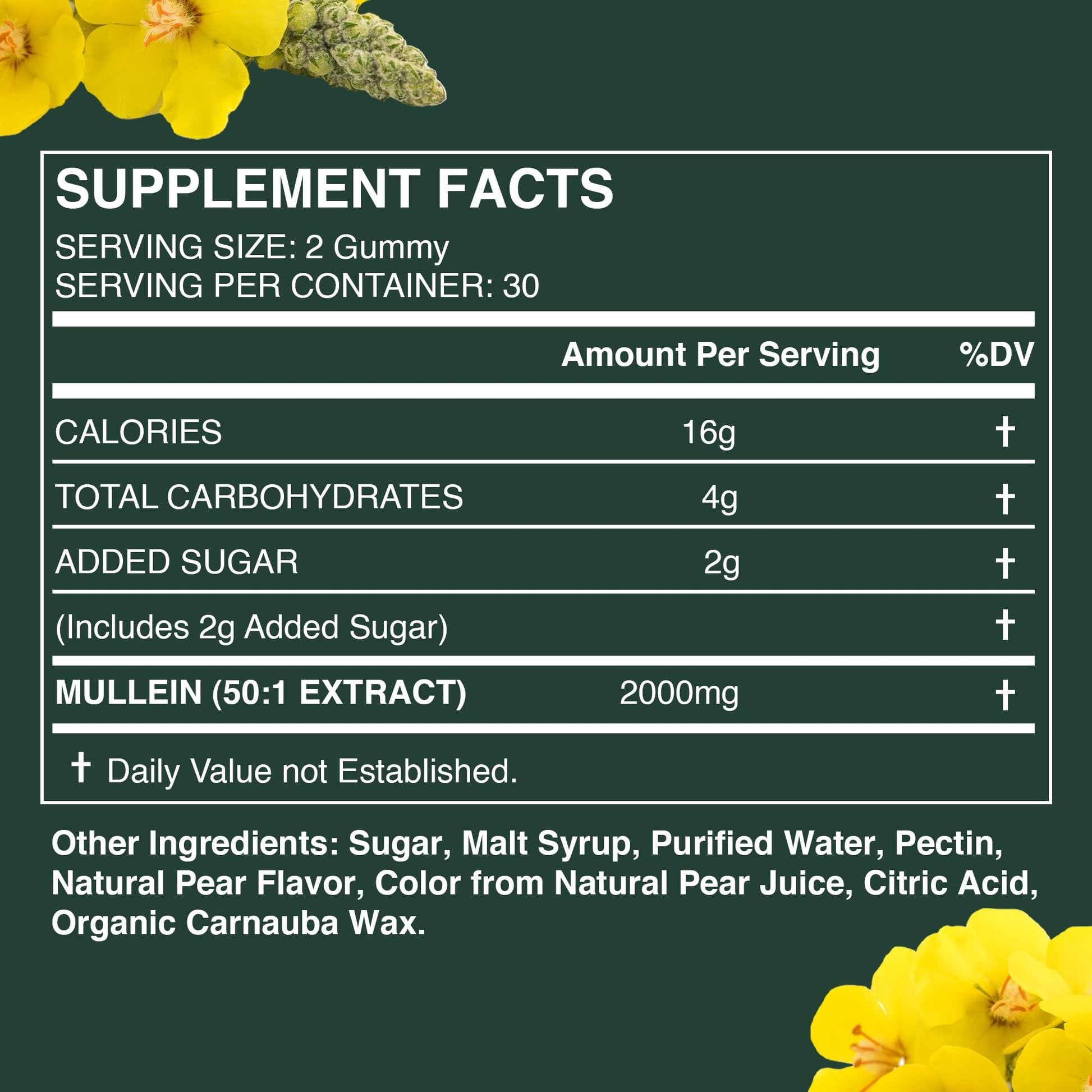 Betterbrand BetterLungs - Daily Respiratory Health Gummies | 1000mg Mullein Leaf herb Betterbrand