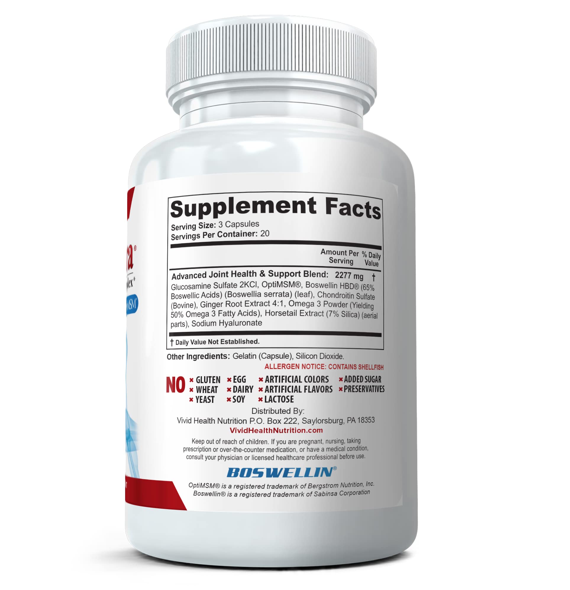 Flexacil Ultra (3 Bottles) Maximum Strength Joint Health & Support Supplement | Glucosami Flexacil Ultra