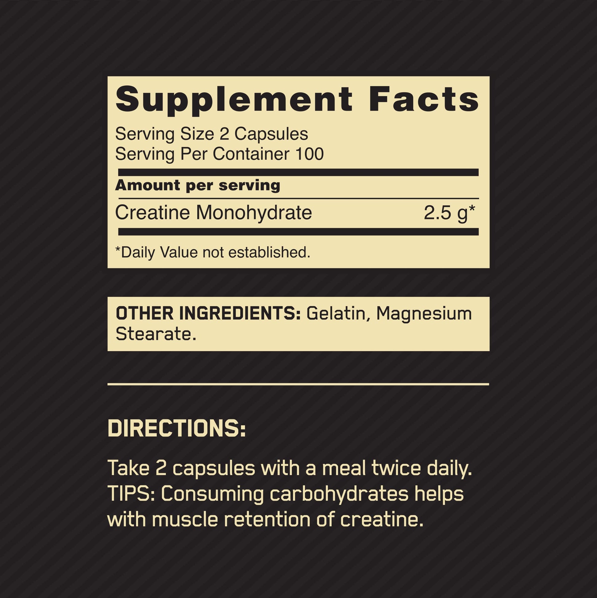 Optimum Nutrition Micronized Creatine Monohydrate Capsules, Keto Friendl Optimum Nutrition
