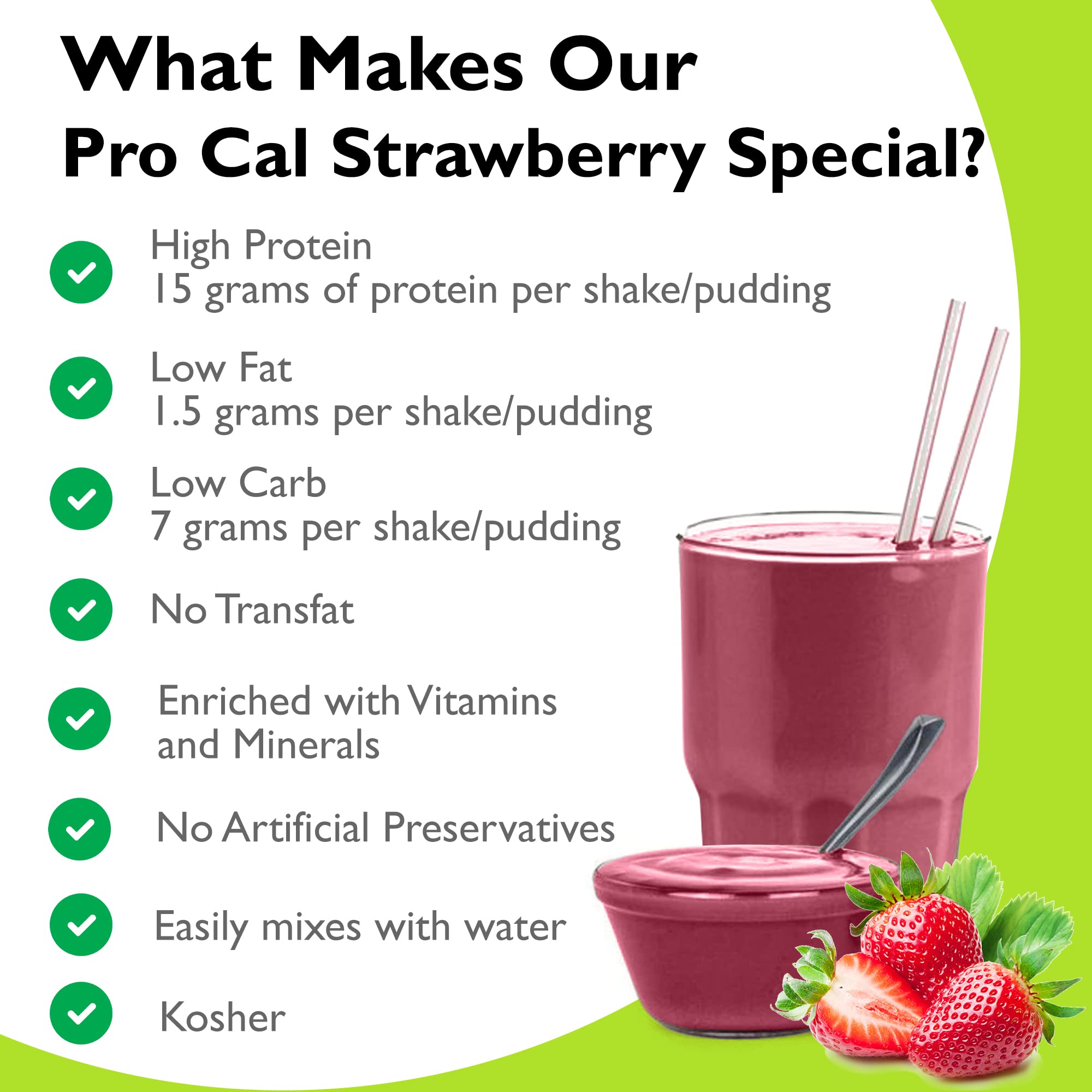R-Kane Nutritionals Pro-Cal Pudding/Shake Mix, Low Calorie Protein Shake Powder R-Kane Nutritionals