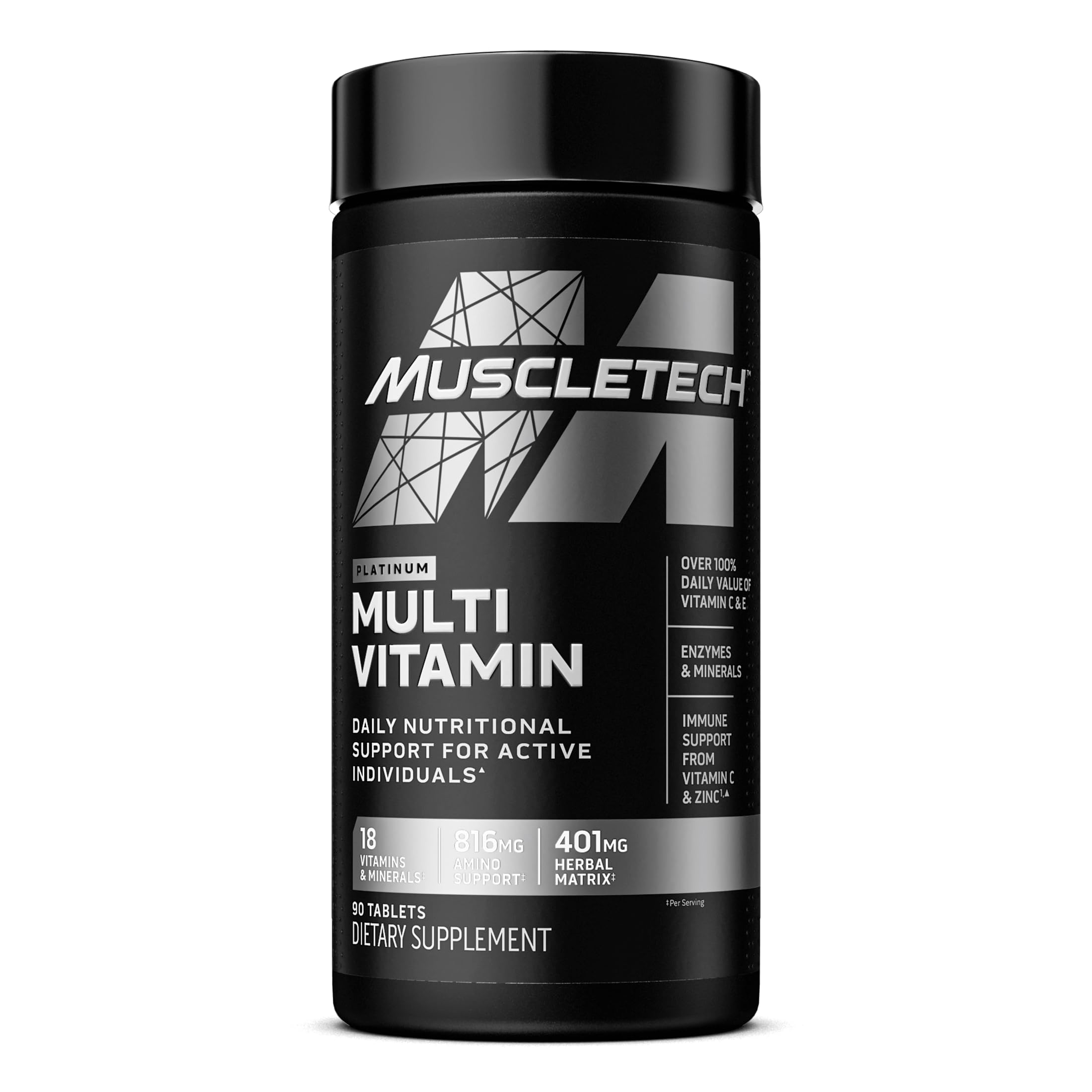 Muscletech Whey Protein Powder Phase8 Protein Powder & Platinum Multivitamin Muscletech