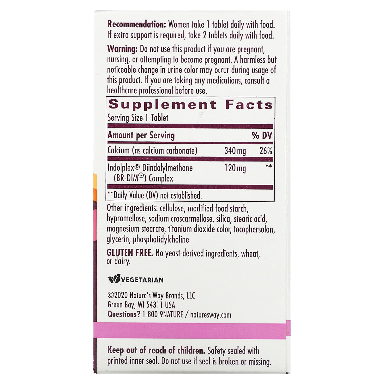 Nature's Way Estrobalance with Absorbable Br-dim, Supports Healthy Estrogen Metabolism, 60 Count Nature's Way