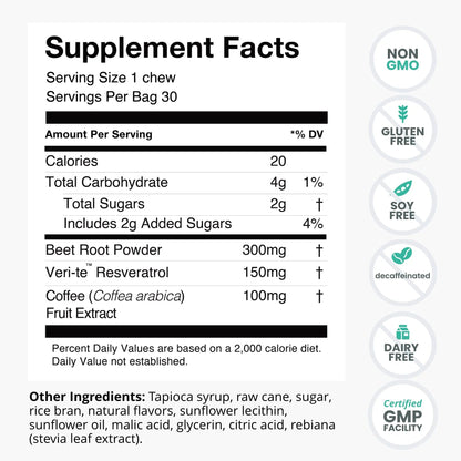 humanN SuperBeets SuperBeets Heart Chews & Memory + Focus Chews & Neo40 Daily Bundle