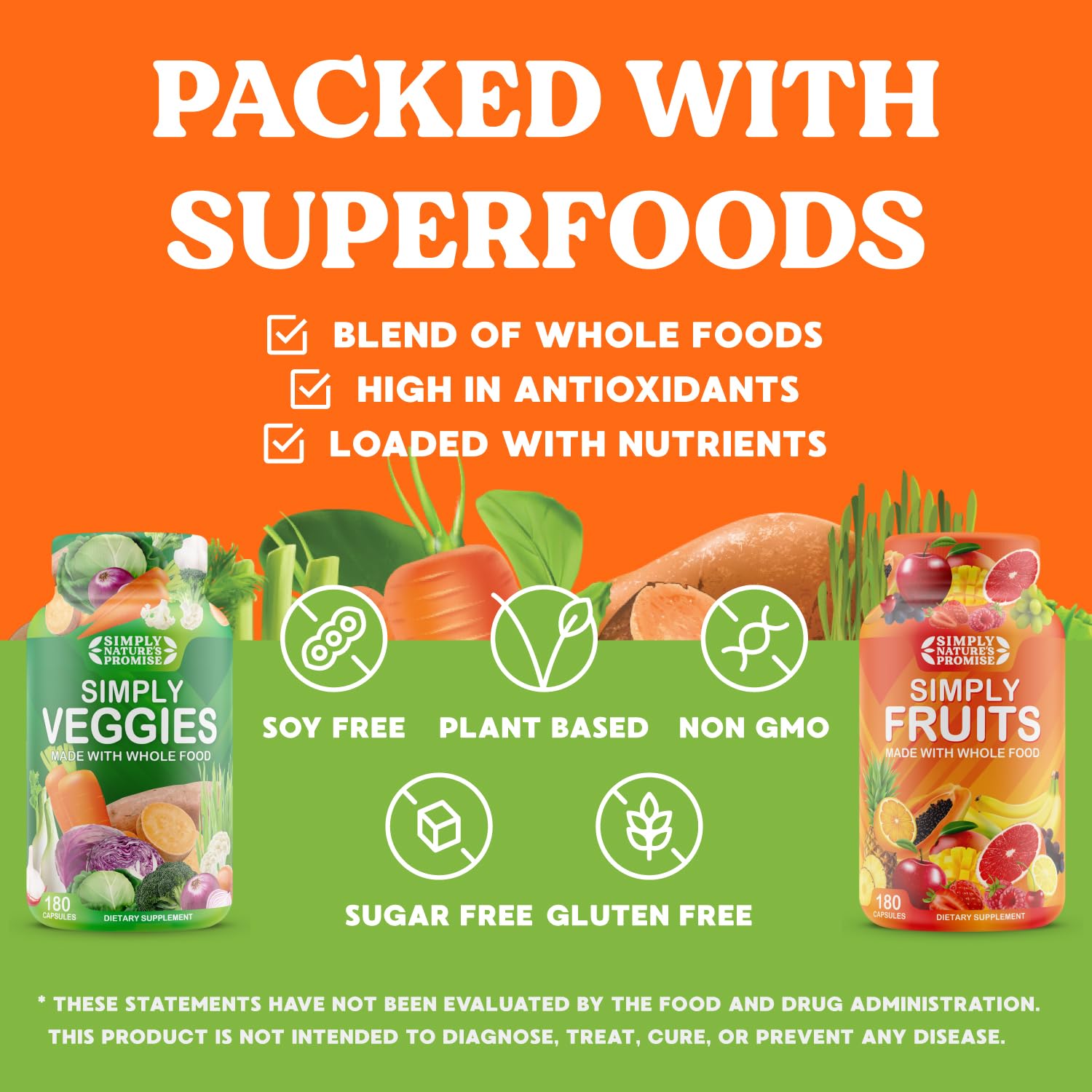 Simply Nature's Promise - Packed with Over 40 Different Fruits & Vegetables Simply Nature's Promise