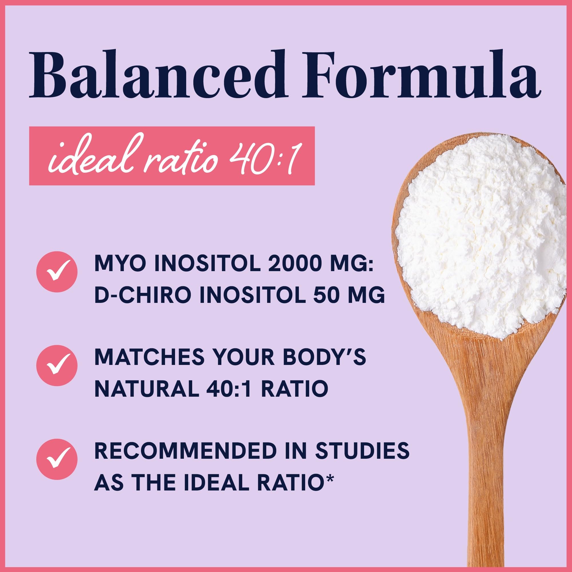 Myo-Inositol & D-Chiro Inositol Powder | Hormone Balance for Women | Ideal 40:1 Ratio SMNutrition
