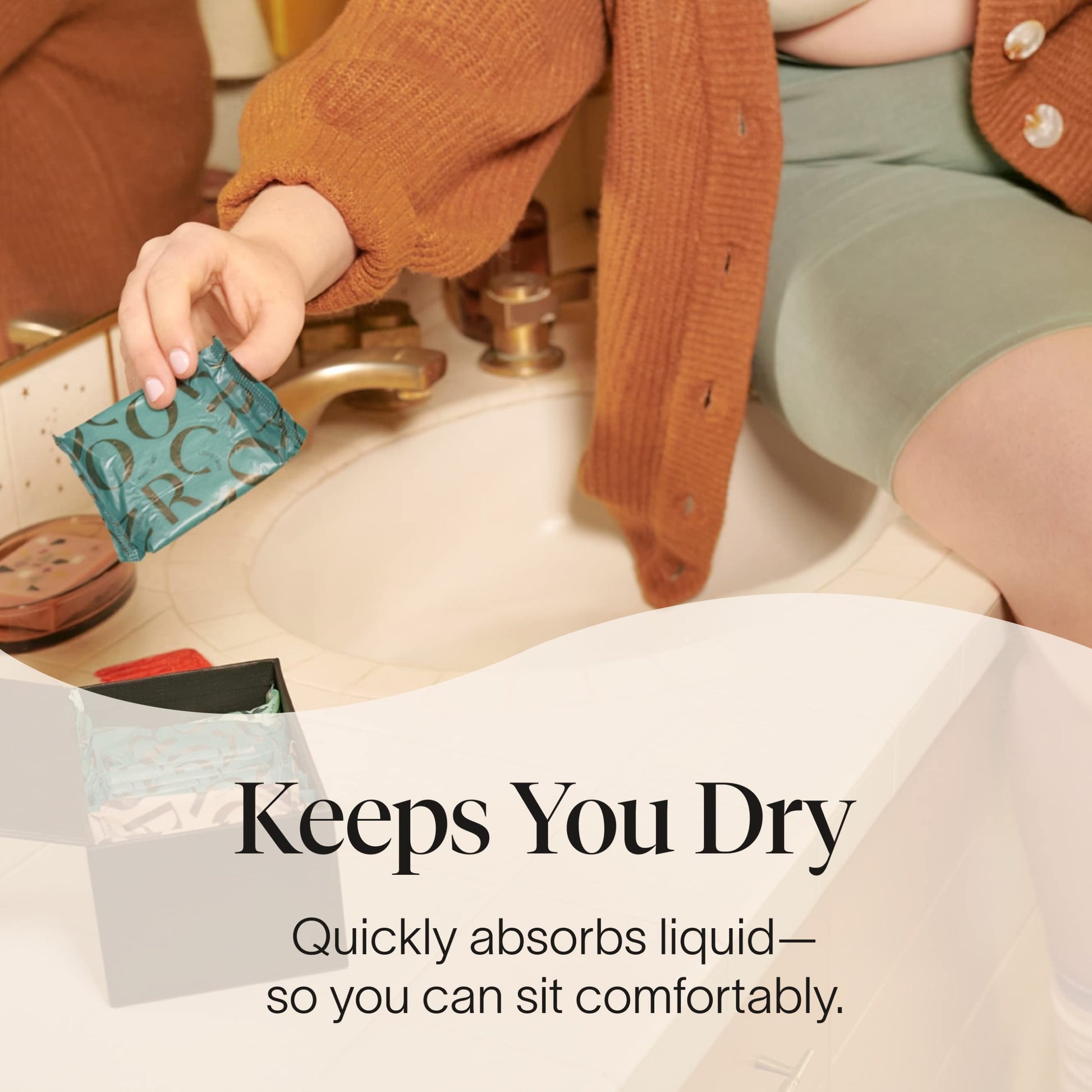 Cora Period Regular Liners | 100% Organic Cotton Topsheet | Ultra Thin, Quick Absorbency Cora