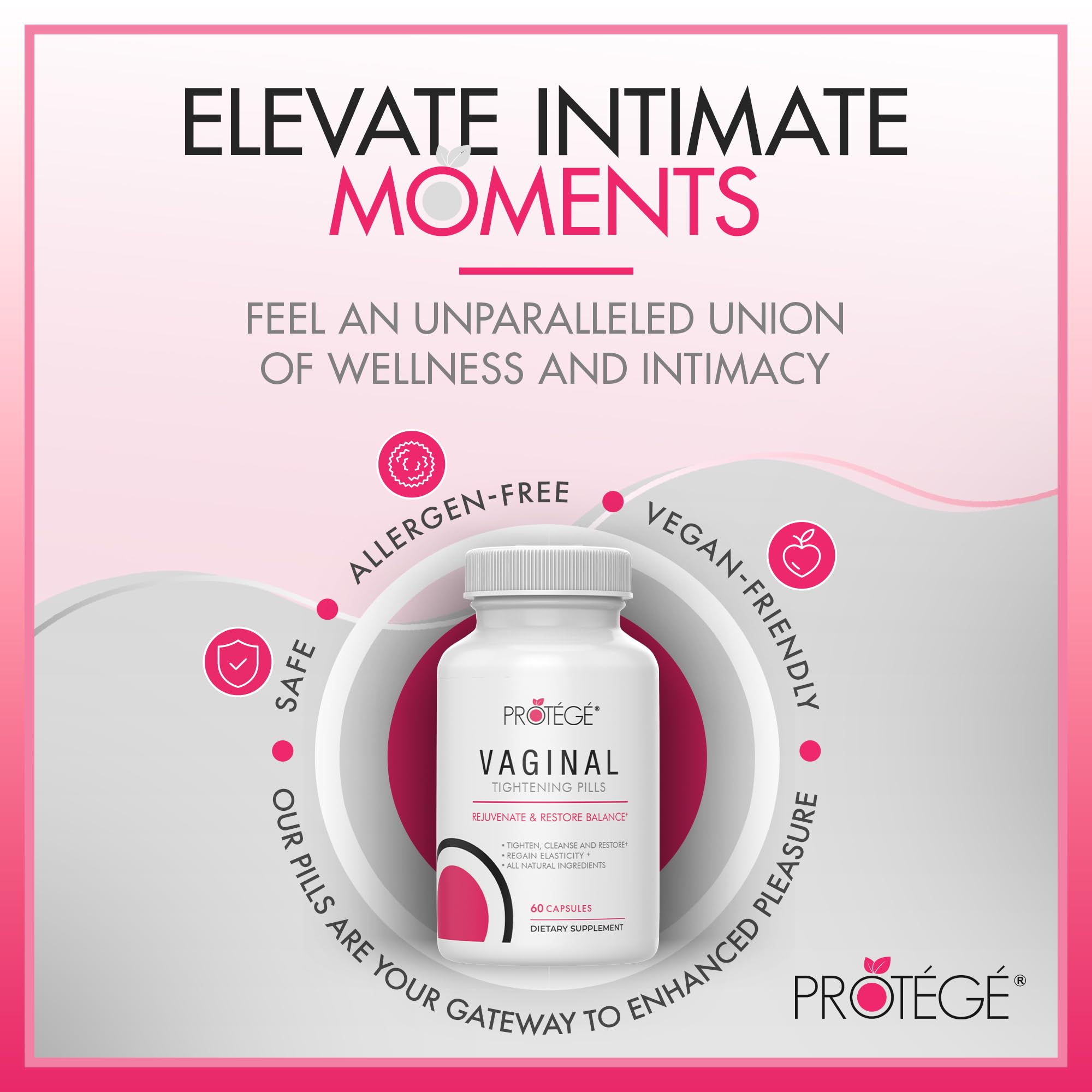 Protege Premium Vaginal Tightening Pills - Vaginal Tightening Products for Women - Vaginial Rejuvenation Protege Beauty
