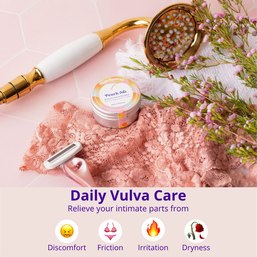 Peach Me Organic Vulva Balm by Peachyness - Hormone-Free Vaginal Moisturizer for Sensitive Skin Peachynes s