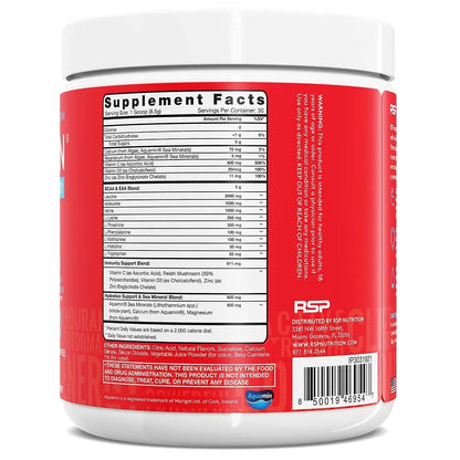 RSP NUTRITION AminoLean Pre Workout Energy (Fruit Punch 30 Servings) with AminoLean Recovery Post Workout Boost (Tropical Island Punch 30 Servings)