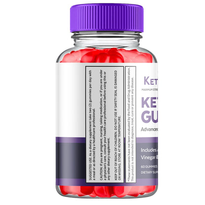 (5 Pack) Keto Ripped ACV Gummies, Keto Ripped ACV Gummies Advanced Weight Loss 1000MG