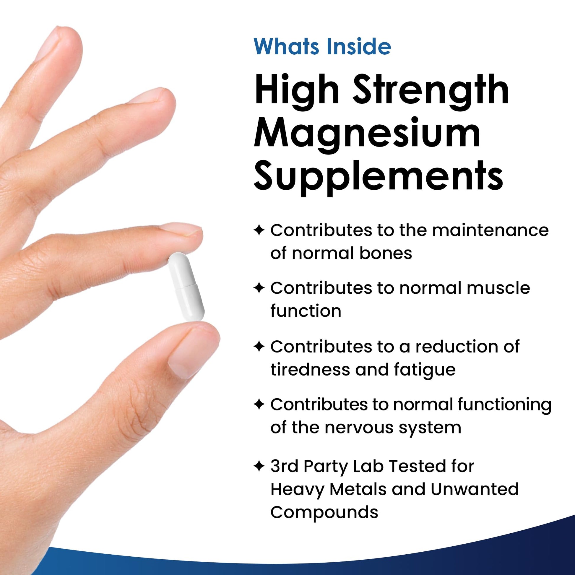 Magnesium Supplements 1620mg - Super Strength - Magnesium Citrate Capsules NEW LEAF PRODUCTS