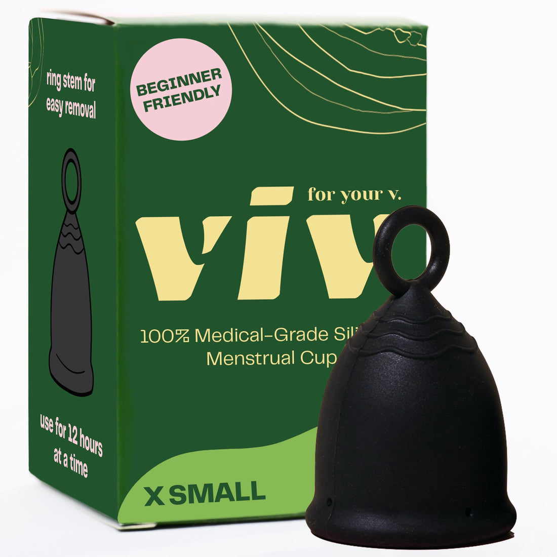 Viv for Your V Menstrual Cup | Extra Small | Safe, Comfortable, Alternative to Tampons and Pads