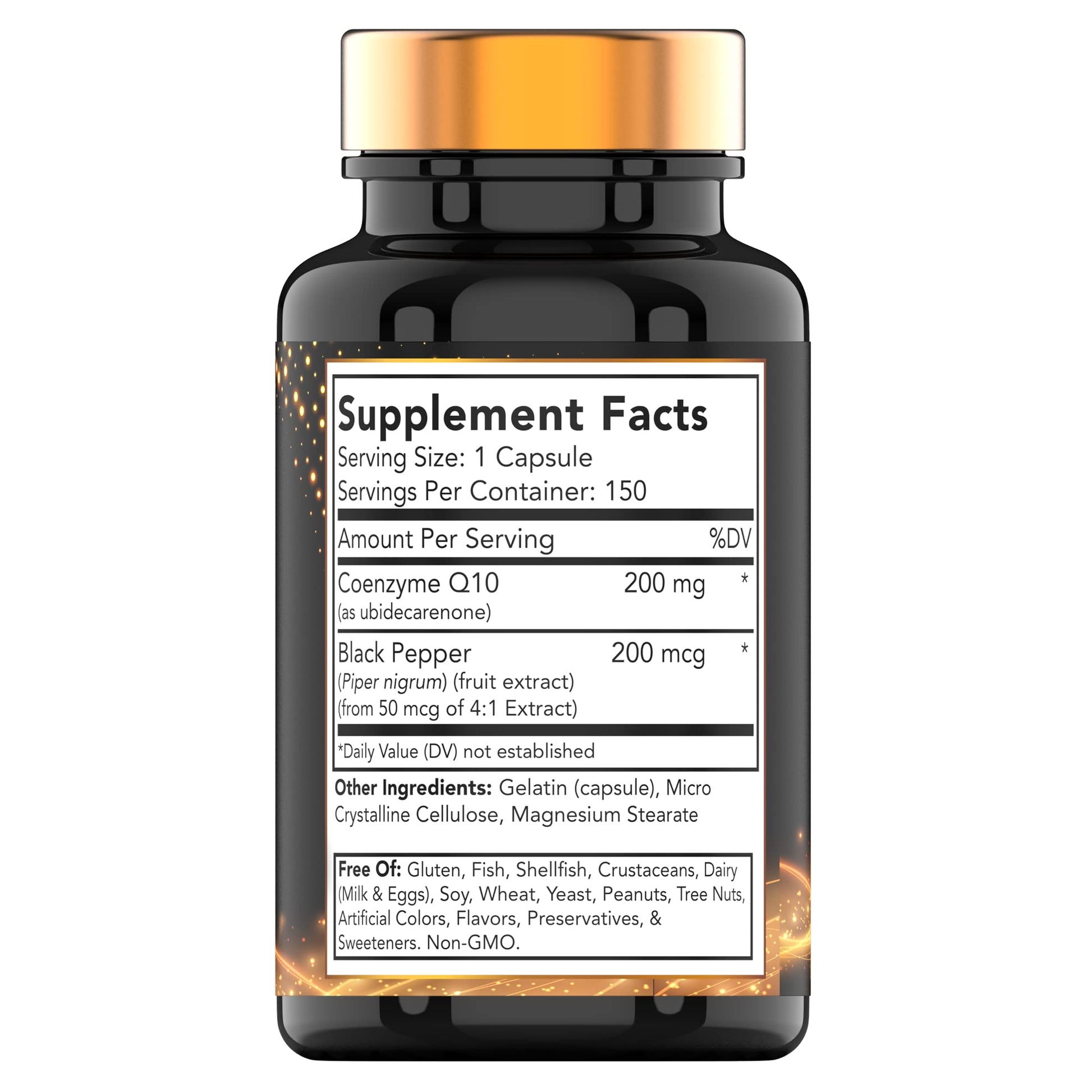 tnvitamins Ultra Potent CoQ-10 200 MG - 150 Capsules with Black Pepper Extract tnvitamins