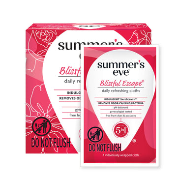 Summer's Eve Blissful Escape Daily Refreshing Feminine Wipes, Removes Summer's Eve