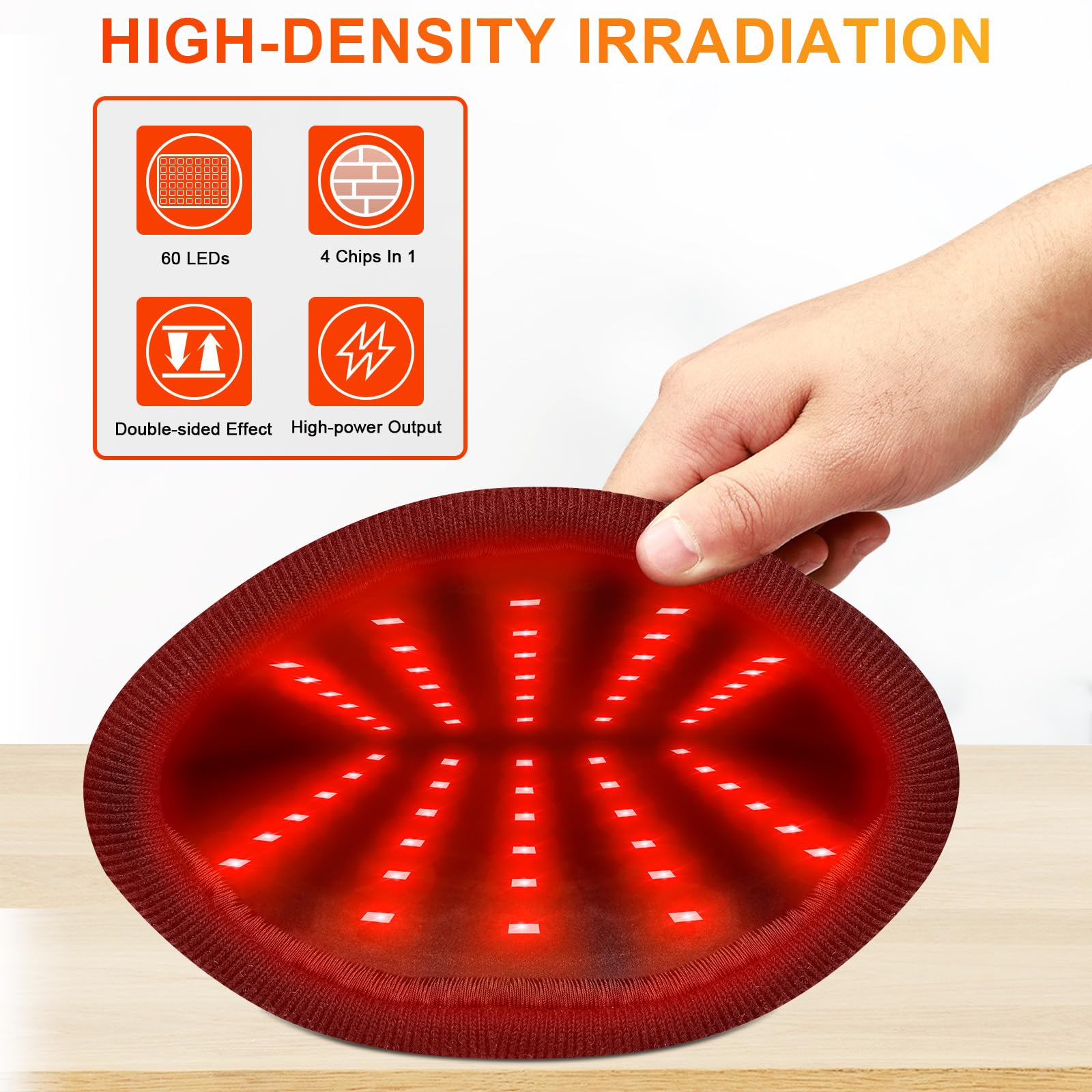 UTK Red Light Therapy Glove for Hands, Double-Sided Infrared Light Therapy Device for Finger UTK