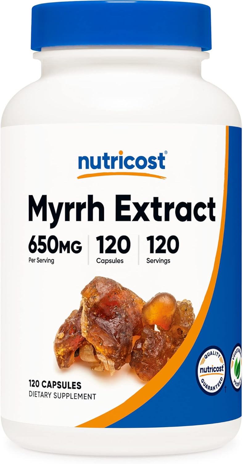 Nutricost Myrrh Extract Capsules 650 MG, 120 Capsules - Gluten Free