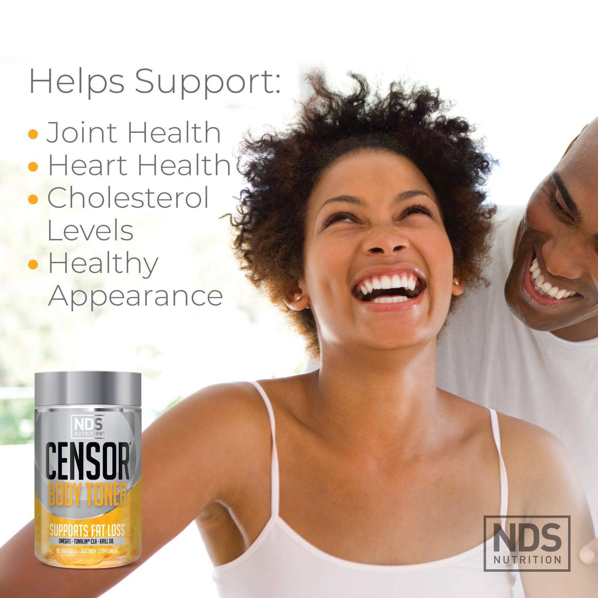 Censor NDS Nutrition Fat Loss and Body Toner with CLA, Fish Oil, Safflower and Omega 3-6-9 Blend Censor