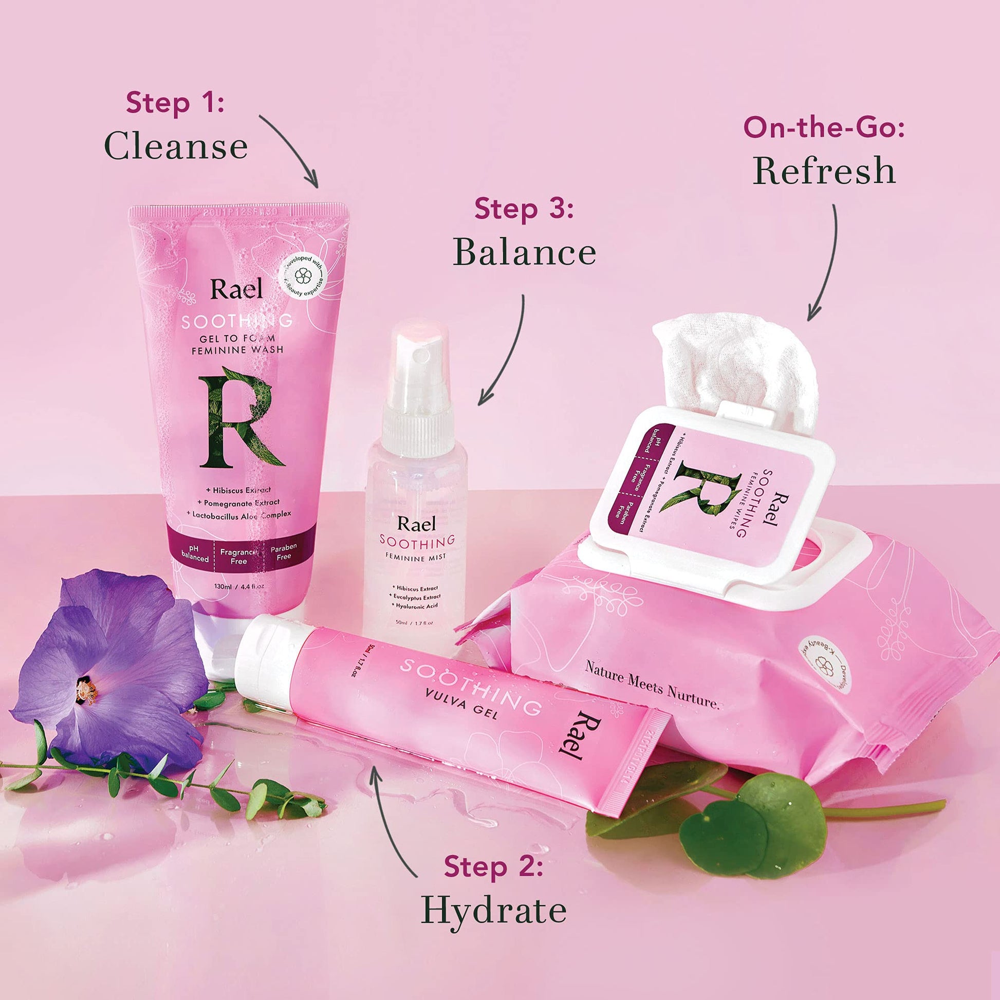 Rael Vaginal Moisturizer, Soothing Vulva Gel - pH Balance Intimate Skin Care for Women, All Skin Types Rael