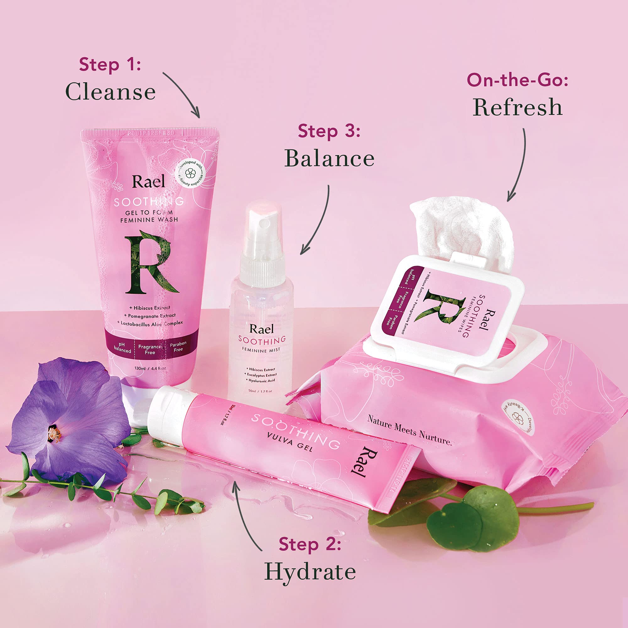 Rael Vaginal Moisturizer, Soothing Vulva Gel - pH Balance Intimate Skin Care for Women, All Skin Types Rael