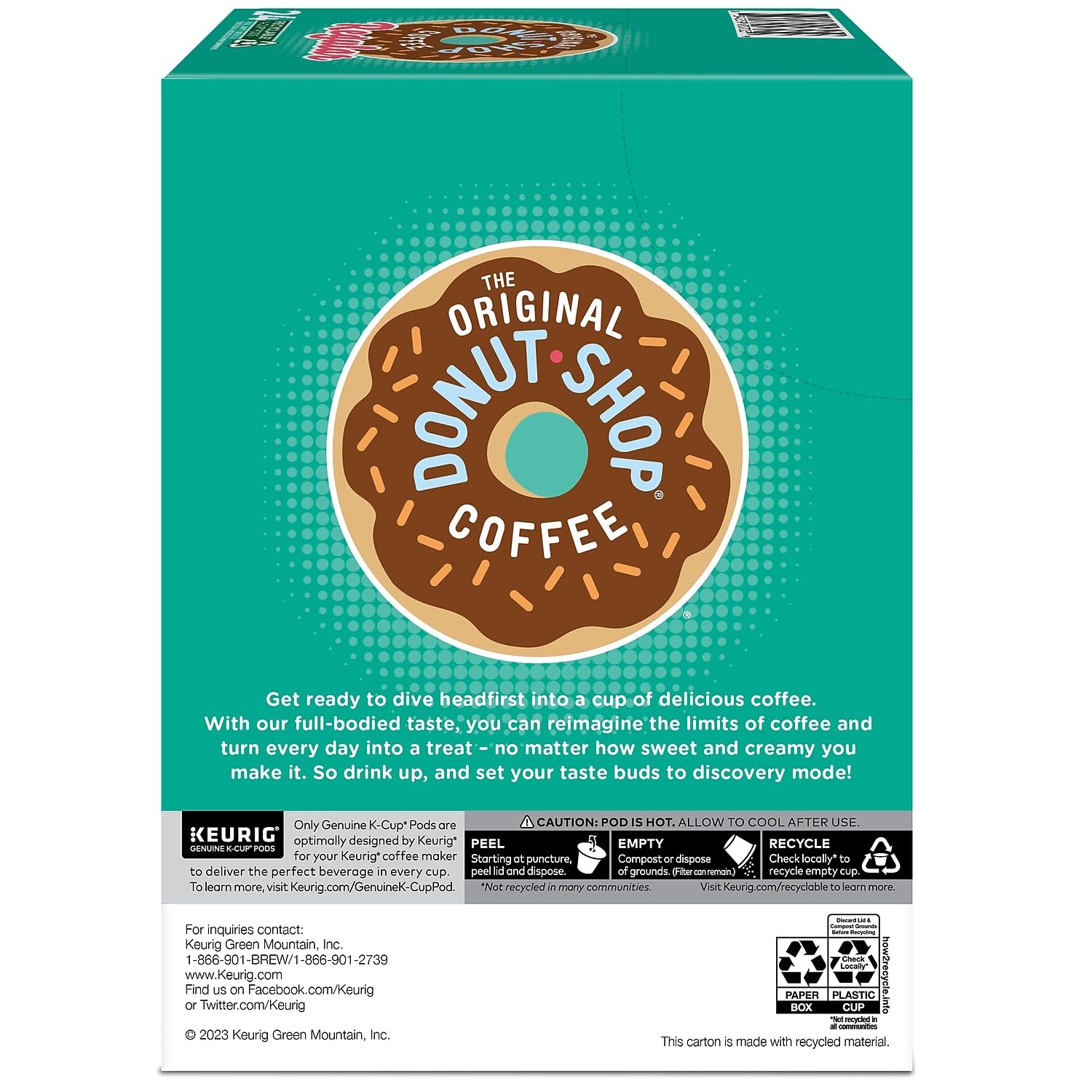 The Original Donut Shop Regular Keurig Single-Serve K-Cup Pods, Medium Roast Coffee The Original Donut Shop