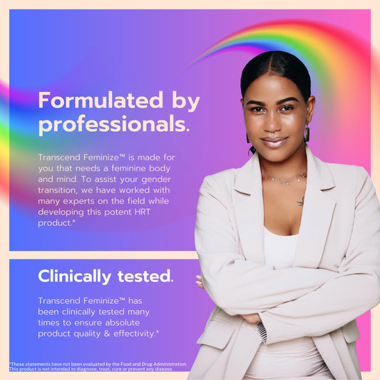 FEMINIZE Transcend HRT Pills for Estrogen - Potent HRT Estrogen Complex - Big Breats Soft Skin Feminizer