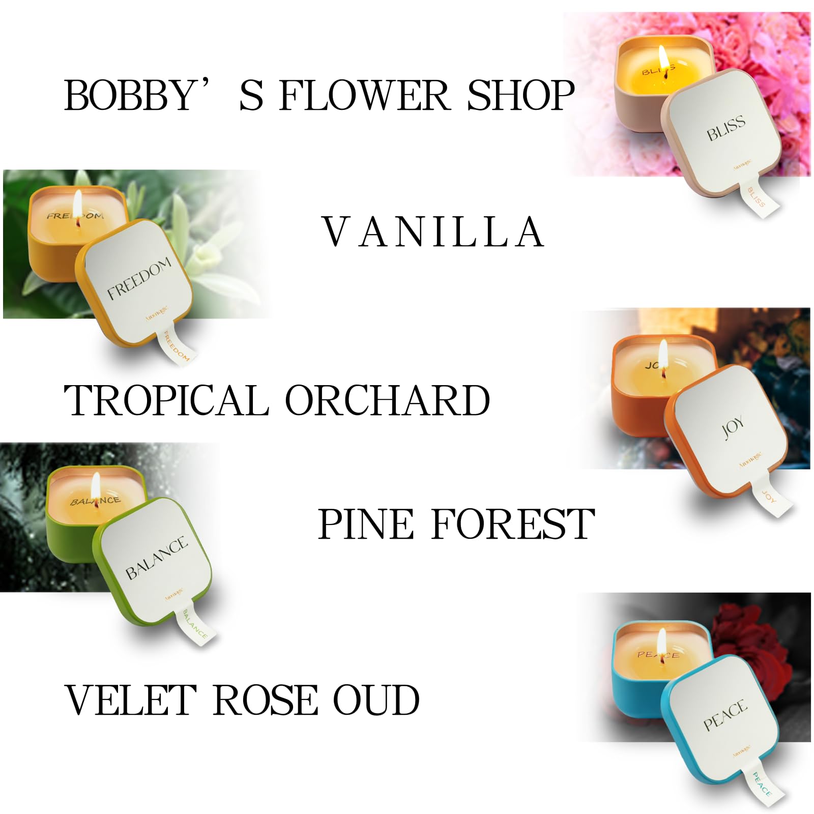 Aromagic 5 Pack Scented Candles Gift Set,Jar Candles Valentine's Day Gifts for Women aromagic