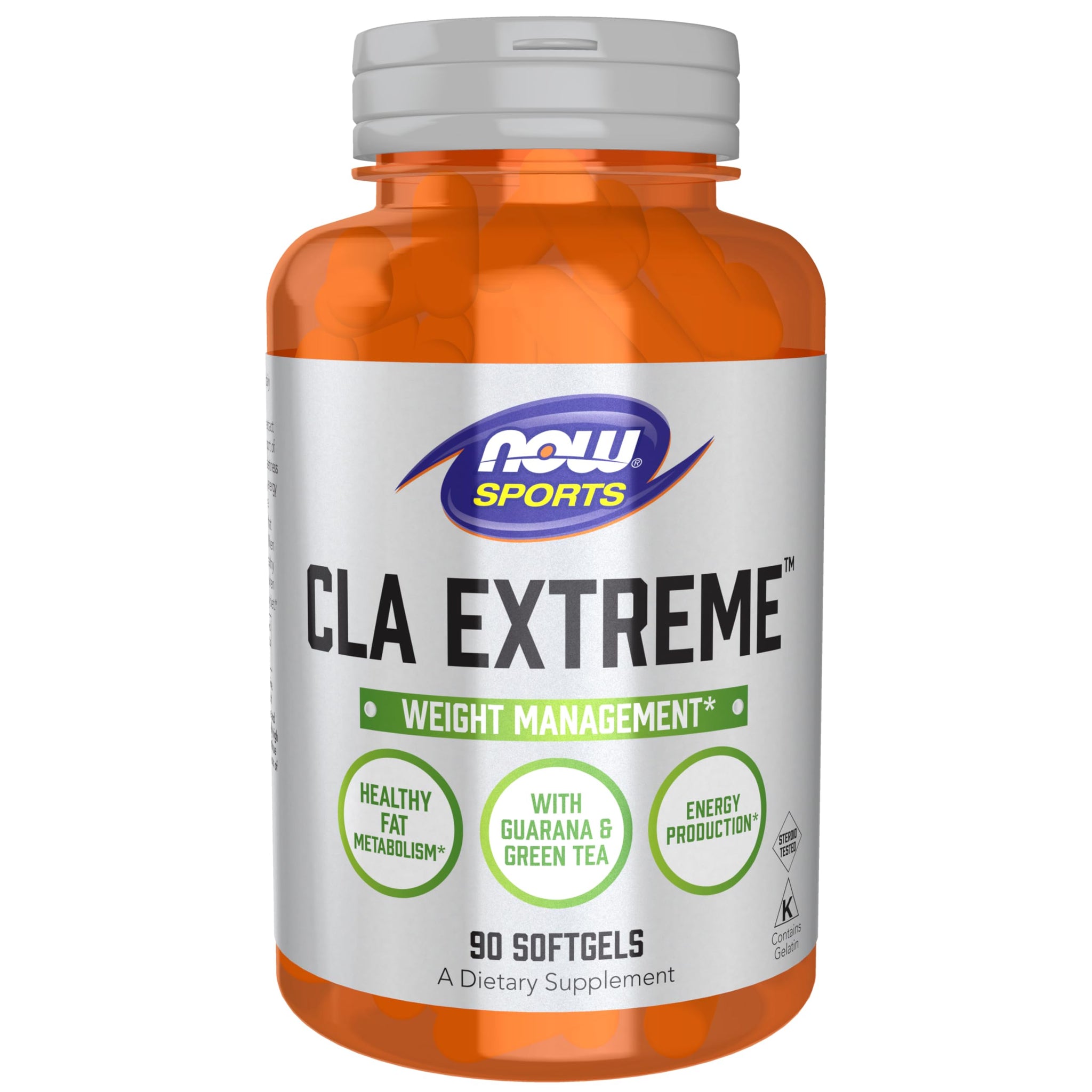 NOW Sports Nutrition, CLA Extreme™ (Conjugated Linoleic Acid) With Guarana & Green Tea