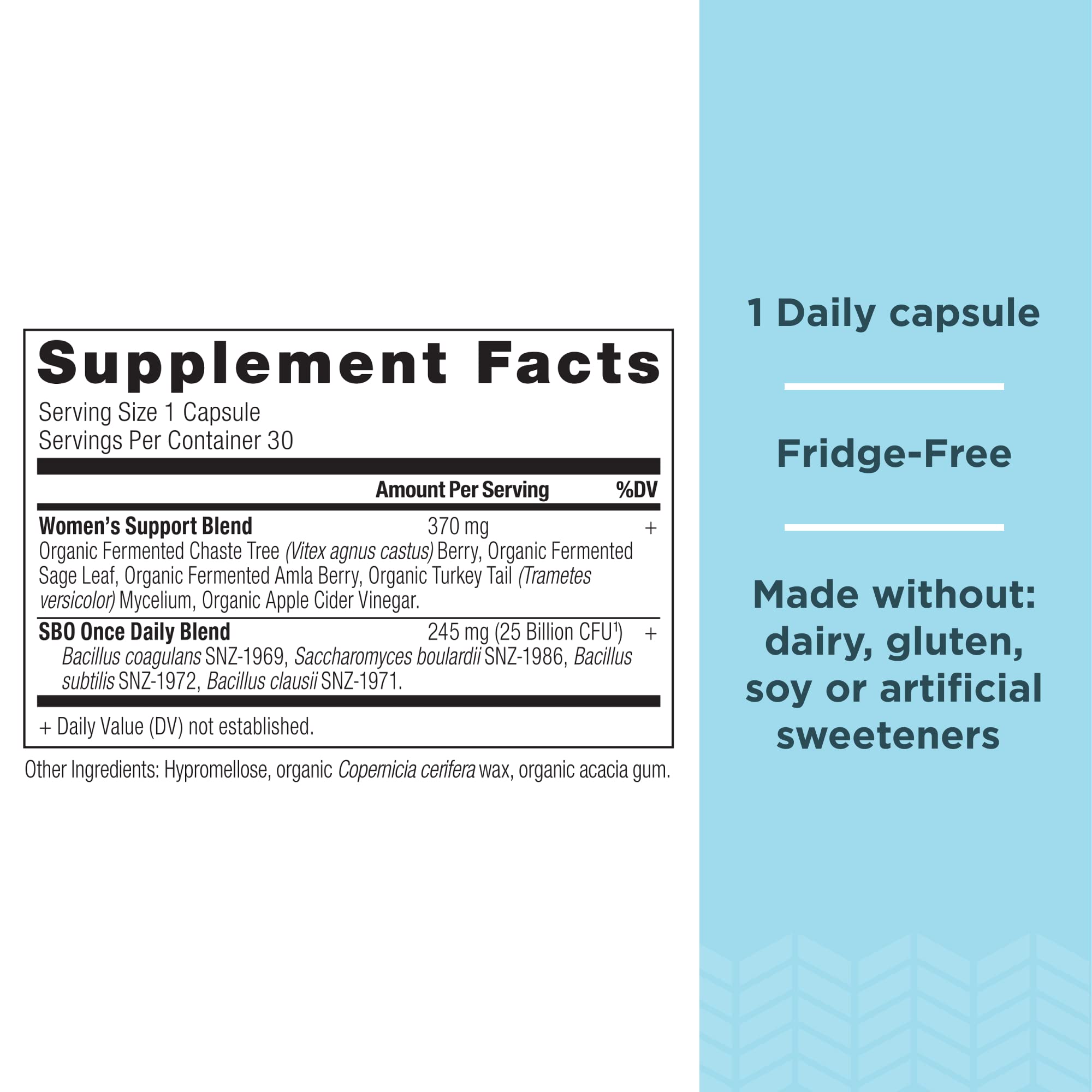 Ancient Nutrition Probiotics for Women, Once Daily Women's Probiotics 30ct, Digestive Support Ancient Nutrition