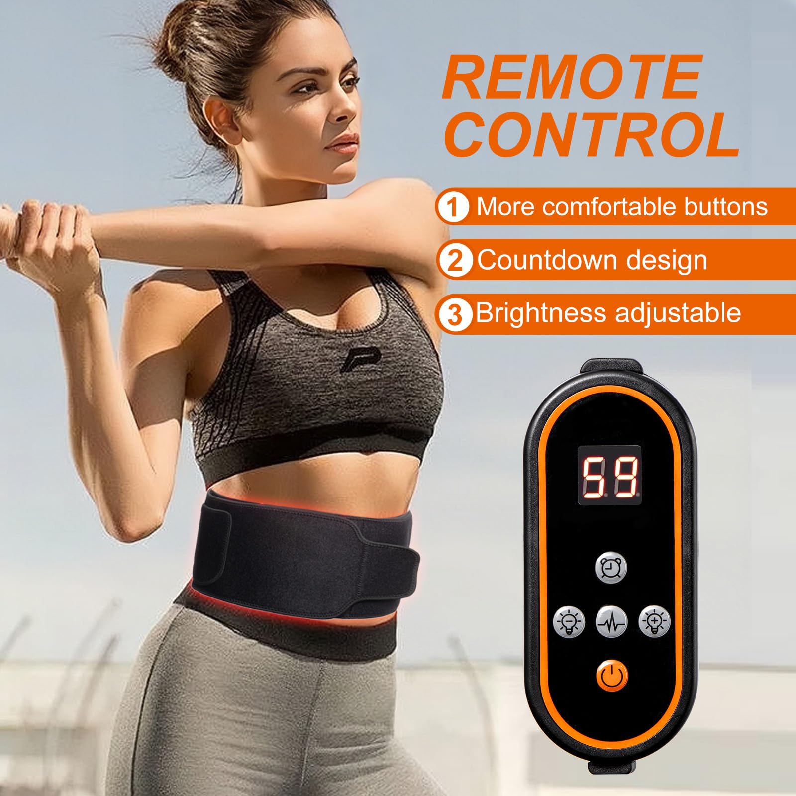 EquiZen Red Light Therapy Belt - Red Light Therapy for Body, Infrared Light Therapy Device EquiZen