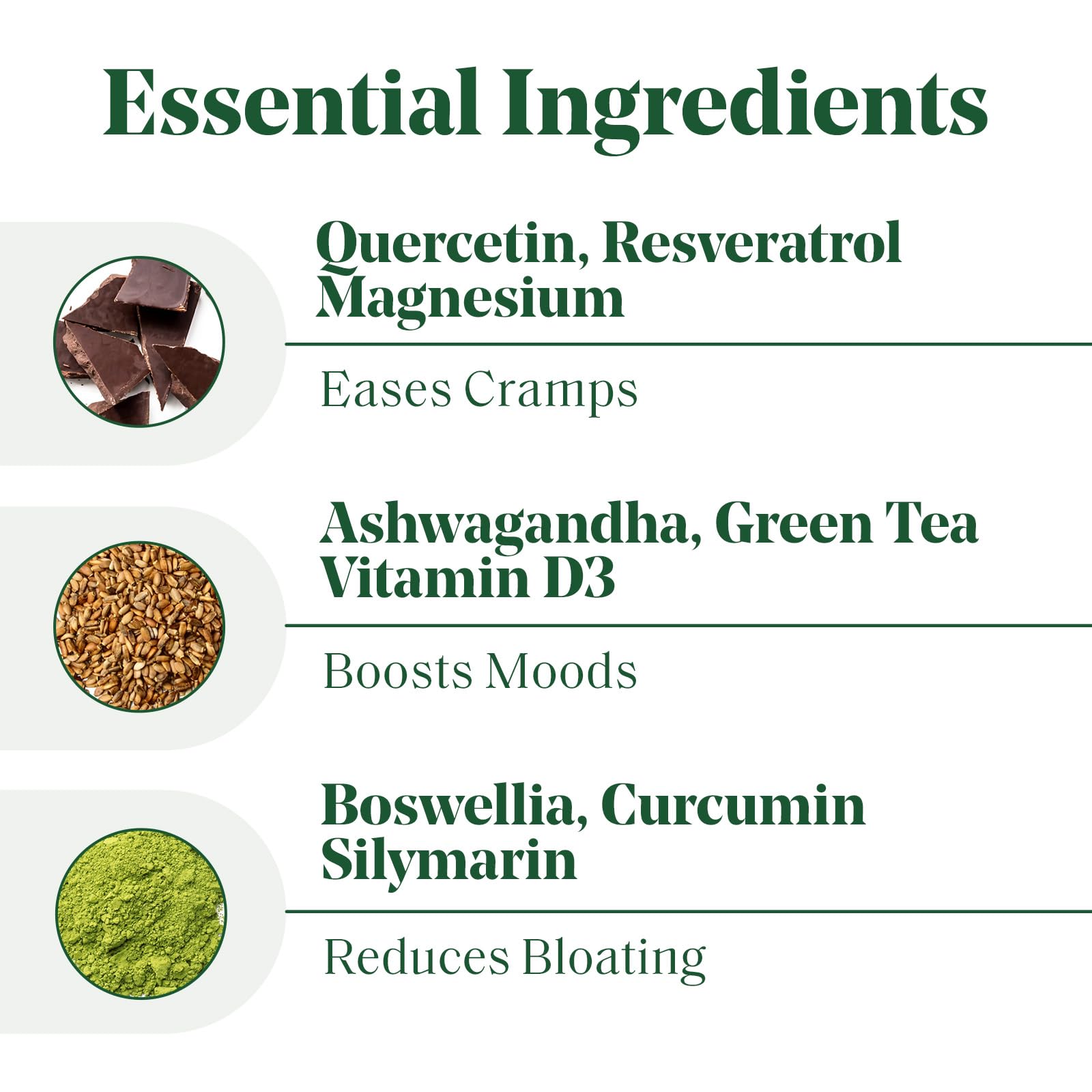 PMS & Period Relief - Menstrual Cramp Relief: No More Period Cramps, Mood Swings, or Bloating Semaine