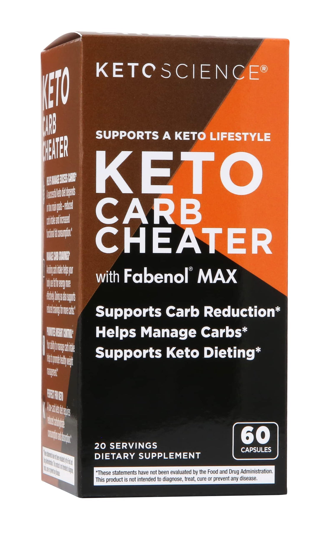 Keto Science Keto Carb Cheater, Supports Carb Reduction, Helps Manage Carbs, Supports