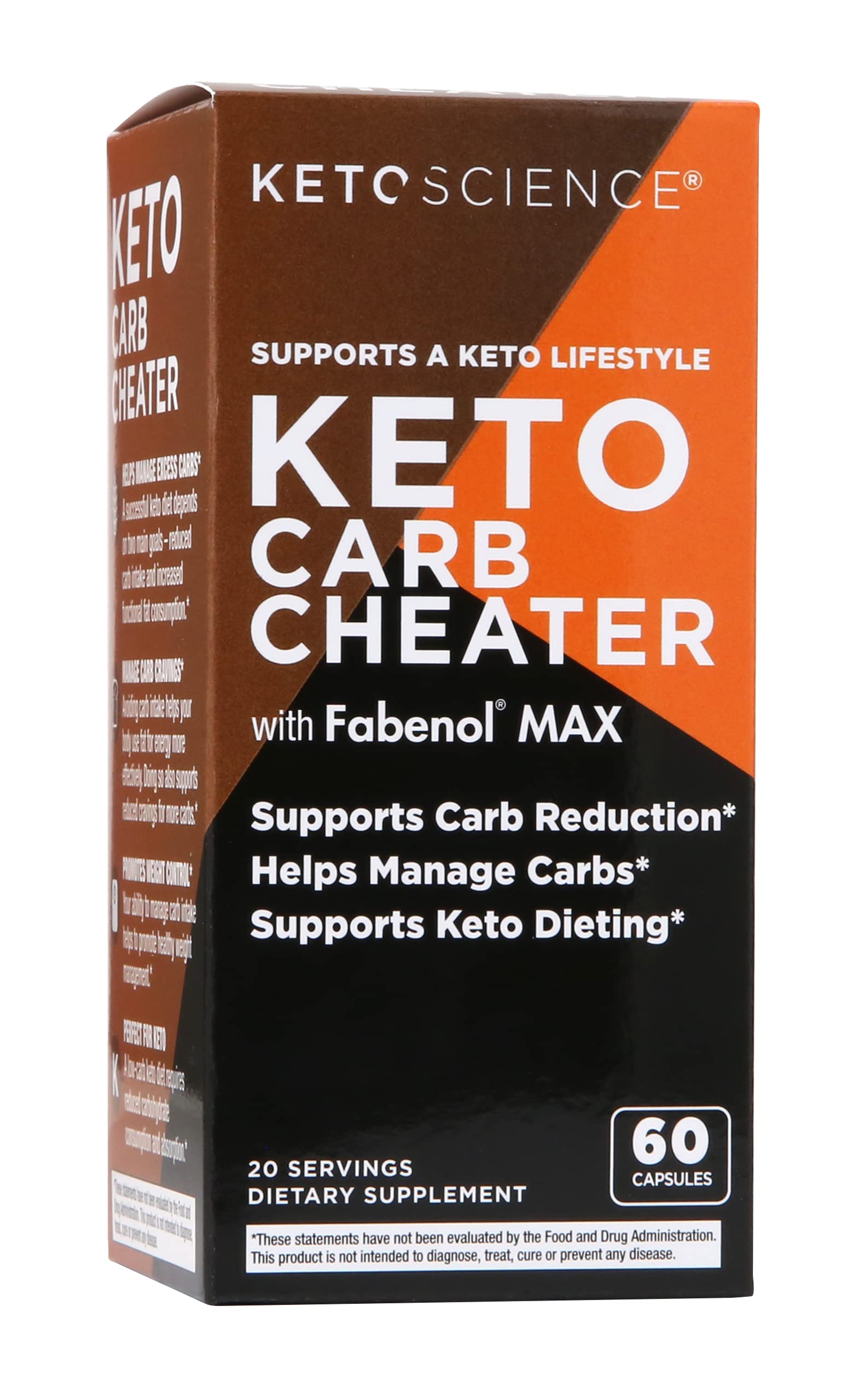 Keto Science Keto Carb Cheater, Supports Carb Reduction, Helps Manage Carbs, Supports