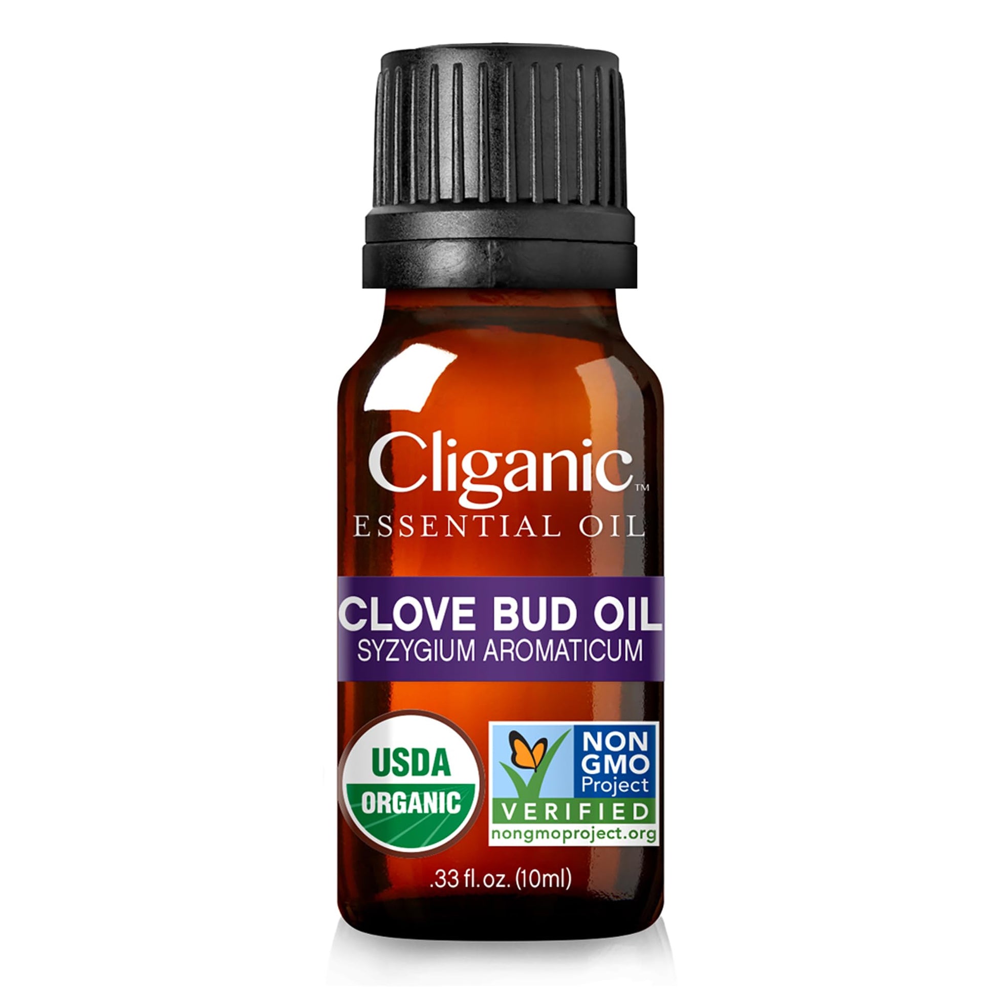Cliganic Organic Clove Bud Essential Oil, 100% Pure Natural for Aromatherapy | Non-GMO Verified