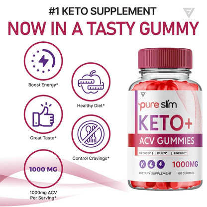 (2 Pack) Pure Slim Keto ACV Gummies, Pure Slim Keto ACV Gummies Advanced Kelly Clarkson