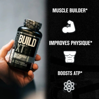 Jacked Factory Nitrosurge Pre-Workout in Cotton Candy & Build XT Muscle Building Bundle for Men & Women