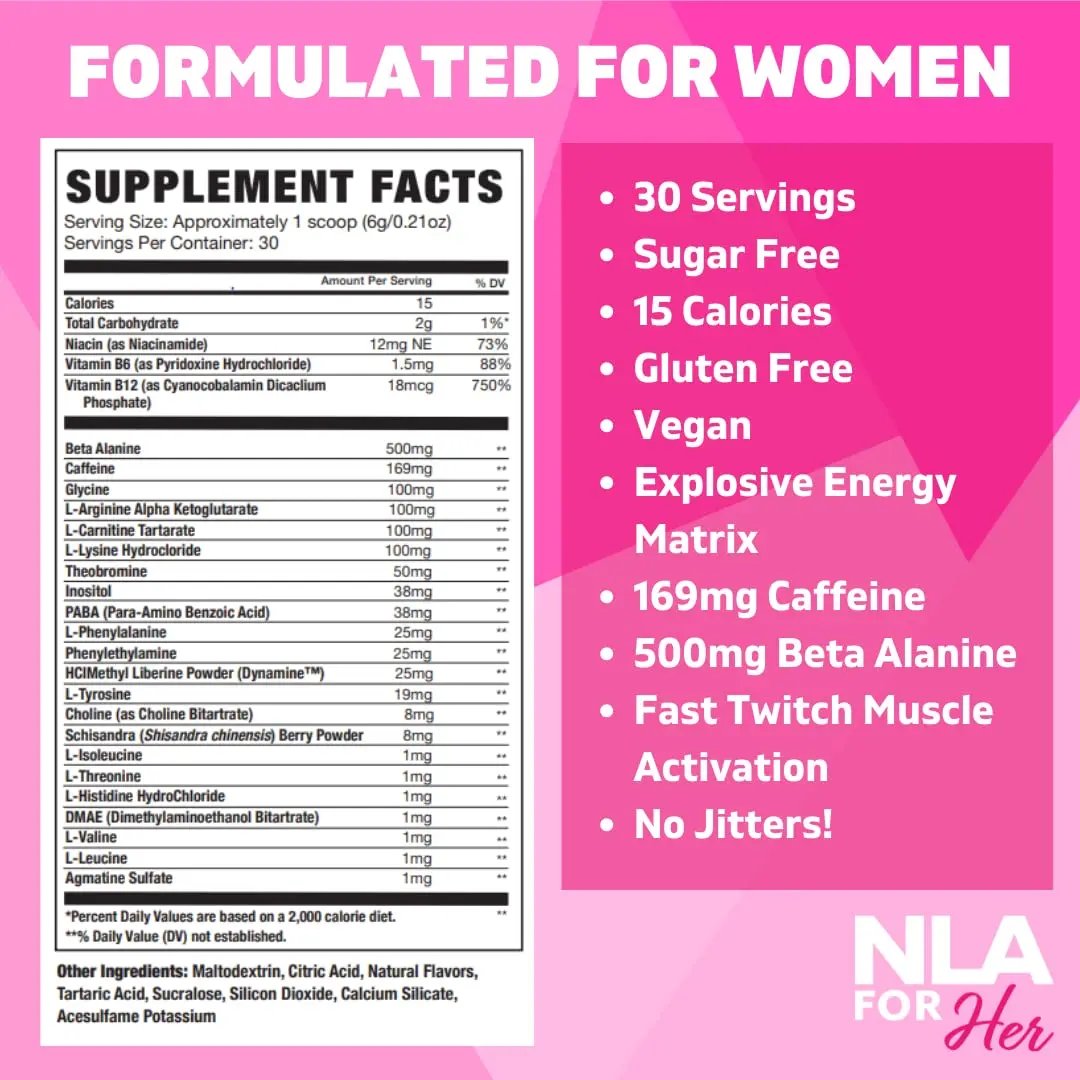 Uplift Pre-Workout for Women (30 Servings) -Raspberry Lemonade-Provides Clean/Sustained Energy, Support Athletic Performance, Fast Twitch Muscle Fiber Activation Endurance(Caffeine, Vegan, GF, 15 Cal)
