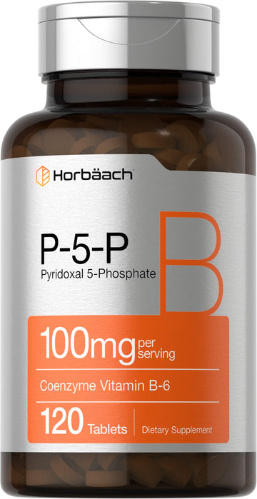 P-5-P Activated Vitamin B6 100mg | 120 Tablets | Vegetarian Supplement, Non-GMO