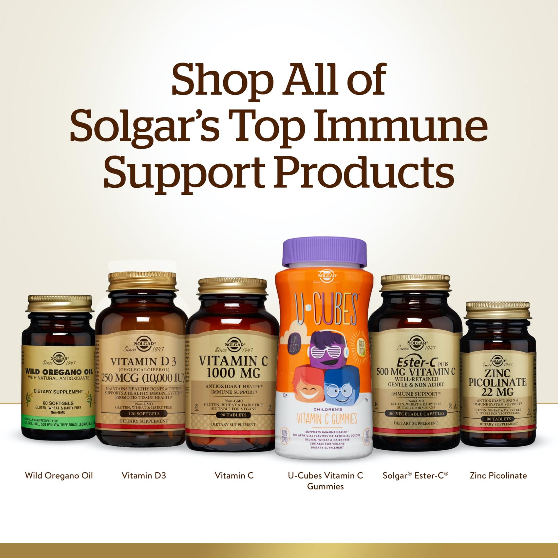 Solgar Vitamin C 1000mg - Healthy Immune System - Helps Fight Free Radicals - Vegan SOLGAR