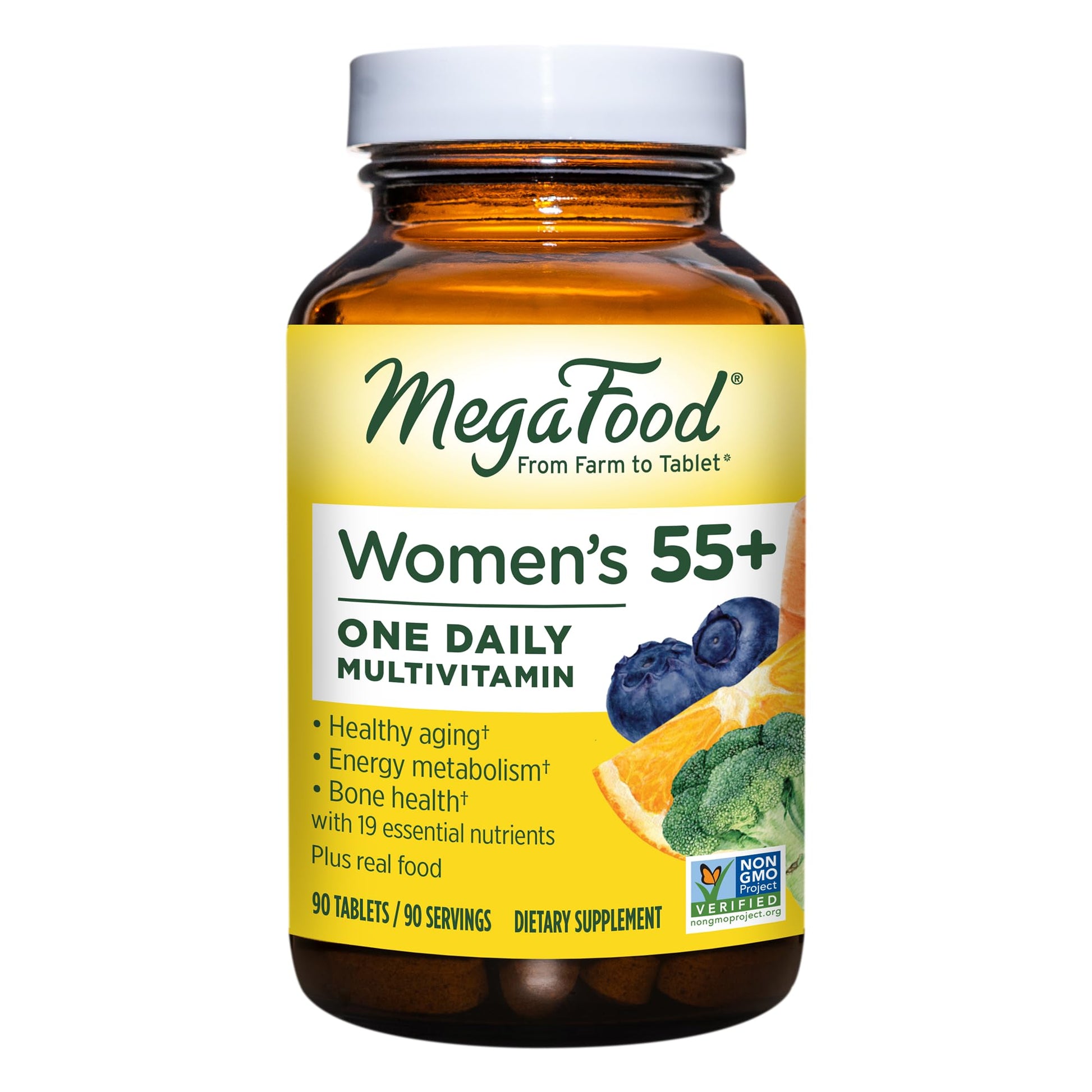 MegaFood Women's 55+ One Daily Multivitamin for Women with Vitamin A, Vitamin C