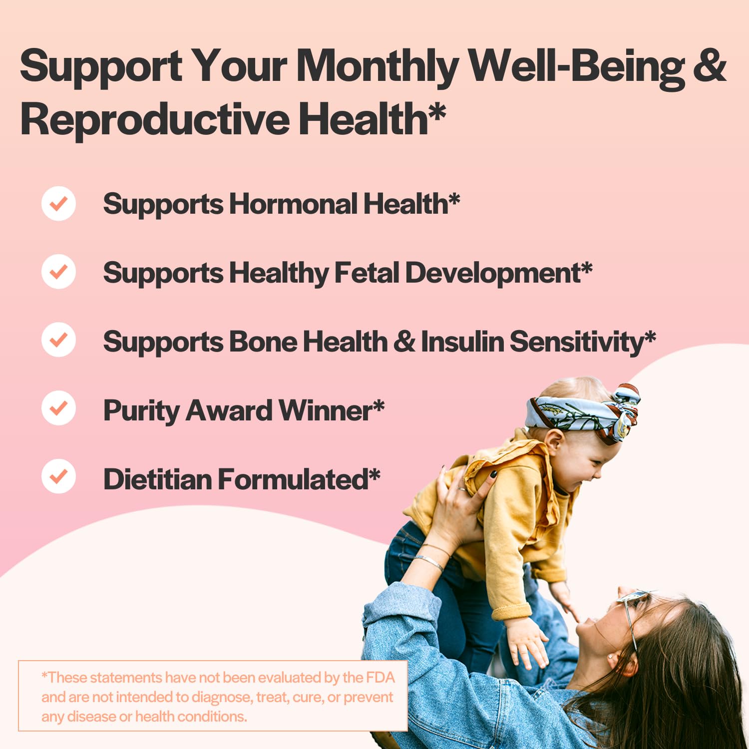 Myo-Inositol & D-Chiro Inositol Capsules with MTHF, Folate, Vitamin D| Support Wholesome Story