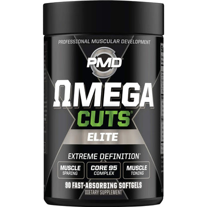 PMD Sports Ultra Pump Fuel Insanity - Pre Workout – Pink Lemonade (30 Servings) Sports Omega Cuts Elite Thermogenic Fat Burner (90 Softgels)