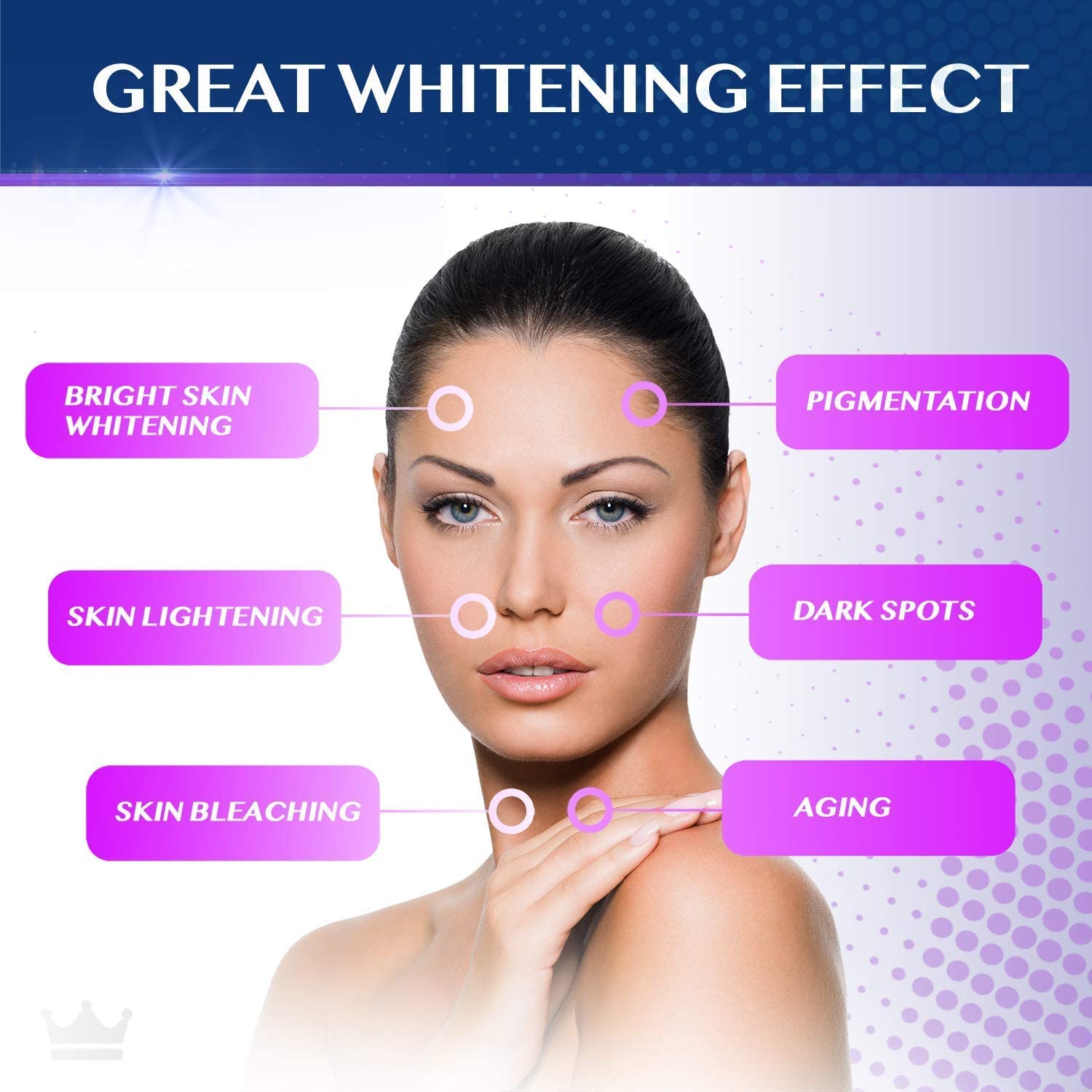 Glutathione Whitening Pills - 180 Capsules 2000mg Glutathione - Effective Skin Lightening NORTHERN CROWN COSMETICS