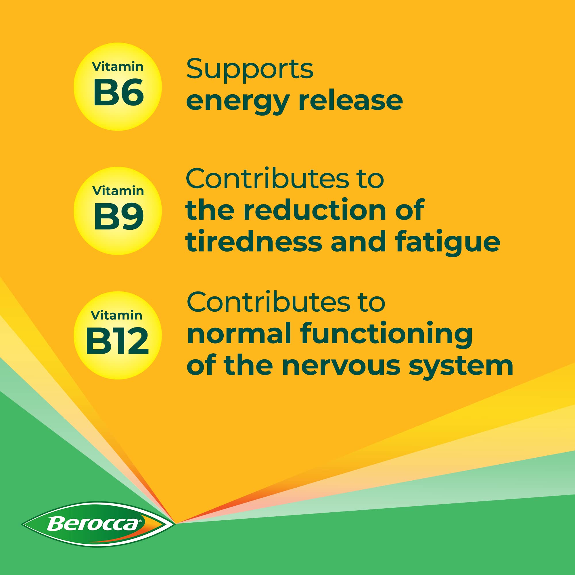 Berocca Immuno Effervescent Tablets, 11 Vitamins and Minerals, Including Vitamins D, C Berocca